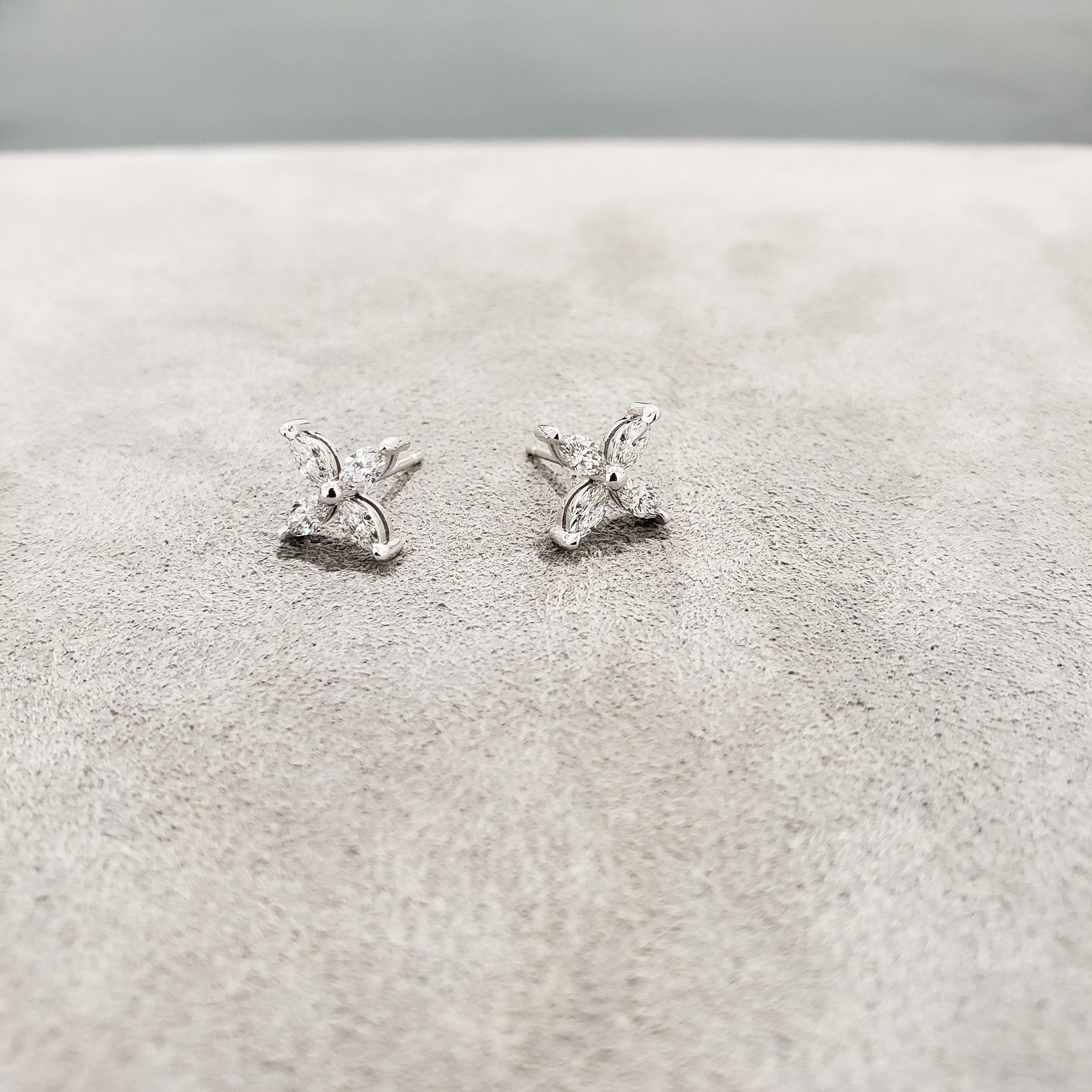 marquise cut diamond earrings