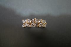 Marquise Cut Diamond Unique Ring Band in 14K Solid Yellow Gold