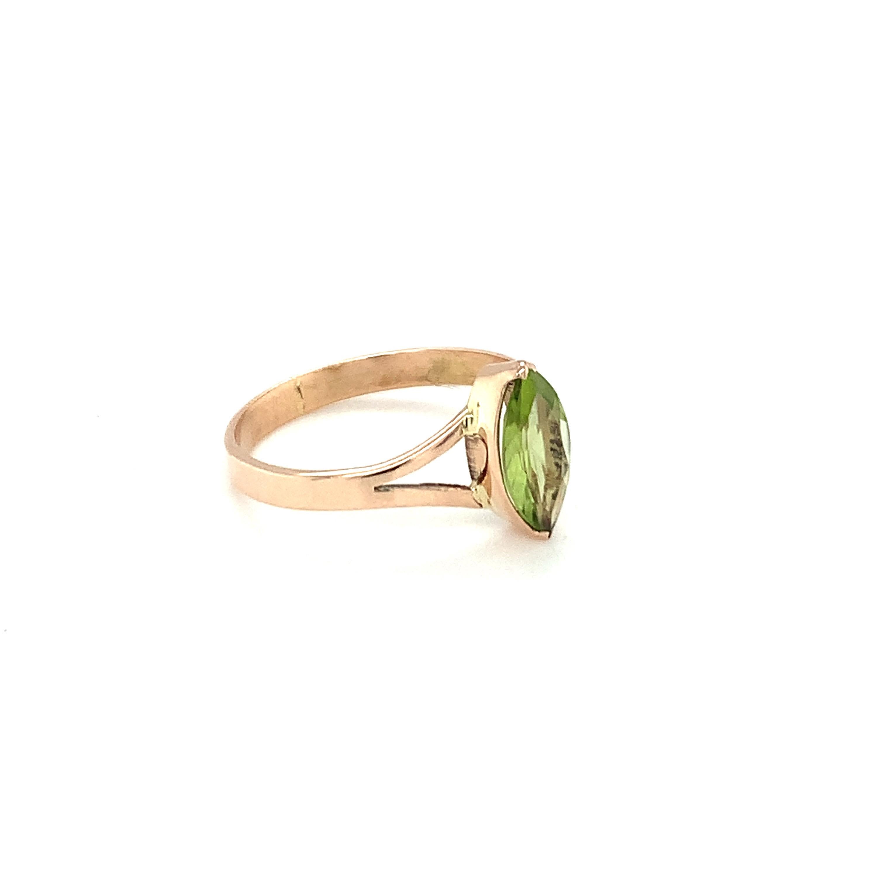 peridot and emerald ring
