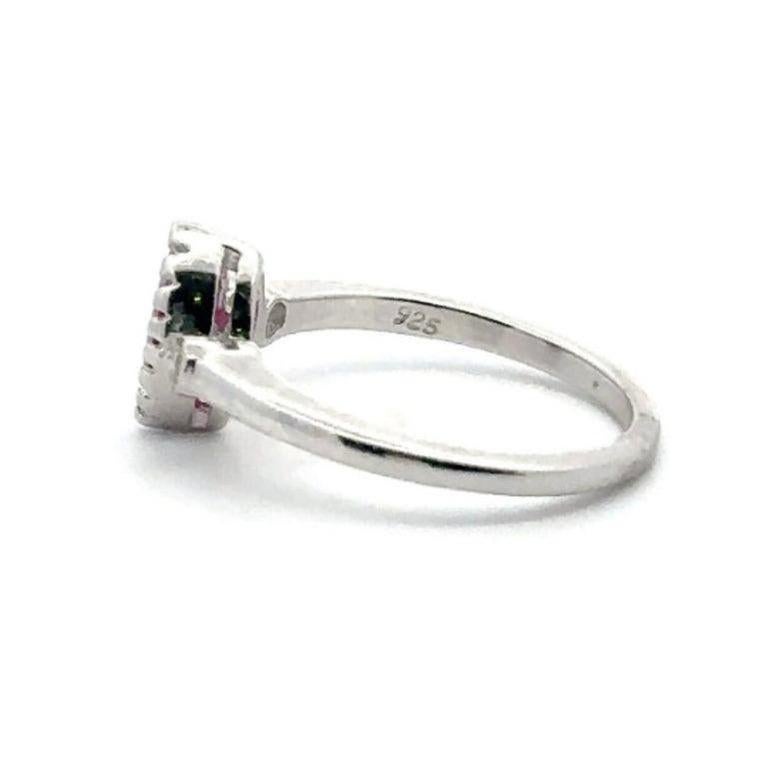 For Sale:  Marquise Cut Ruby and Diamond Three Stone Ring in 925 Silver Jewelry for Women 5