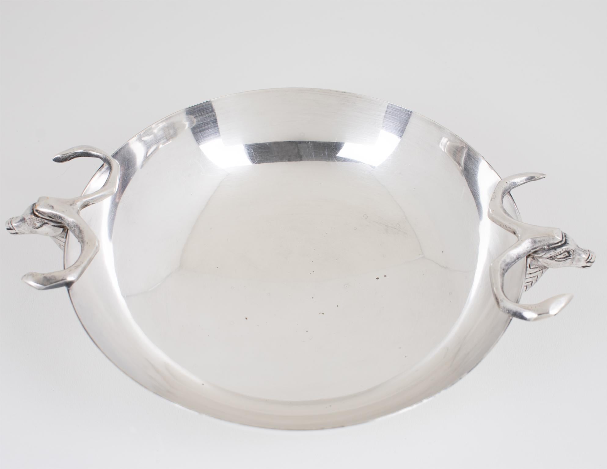 French Marquise de Sevigne Paris Silver Plate Candy Bowl Serving Dish For Sale