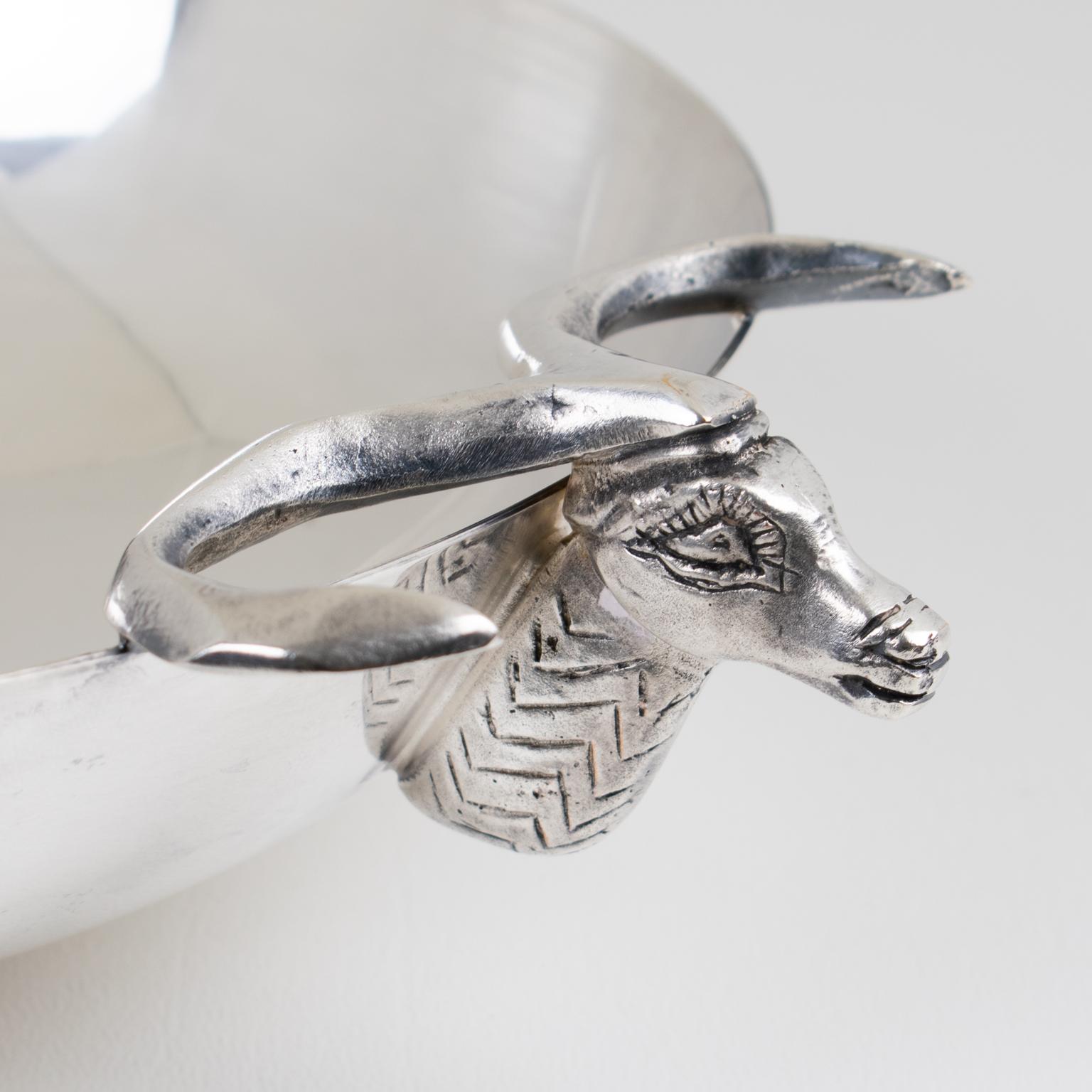 Mid-20th Century Marquise de Sevigne Paris Silver Plate Candy Bowl Serving Dish For Sale