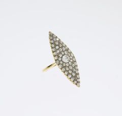 Marquise Diamond Gold Ring