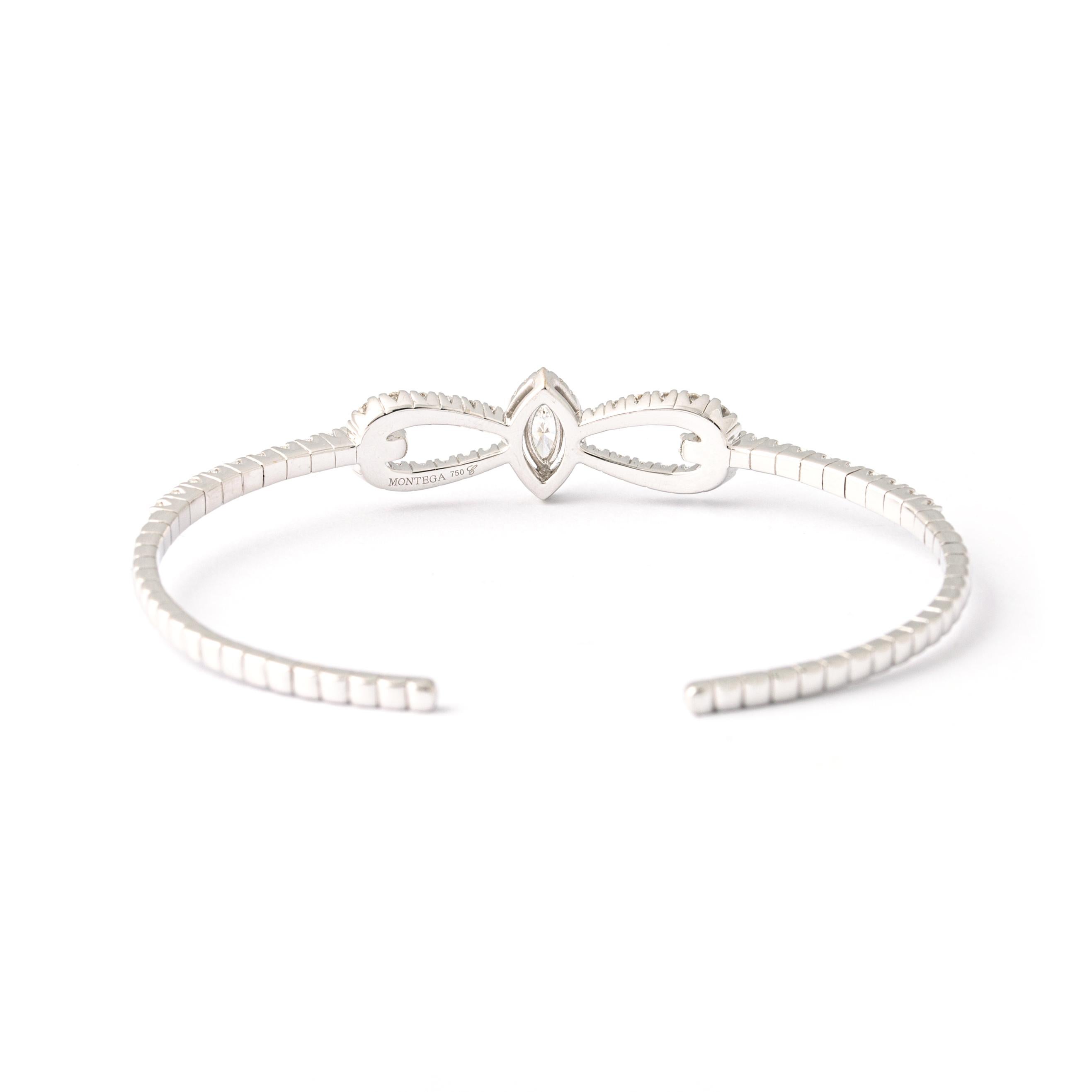 Marquise Cut Marquise Diamond Bangle For Sale