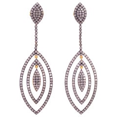 Marquise Diamond Drop Earrings