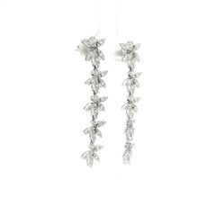 Marquise Diamant-Tropfenohrringe aus 18 Karat Weißgold, 1,63 Karat