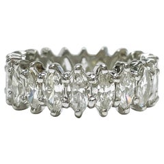 Marquise Diamond Eternity Ring in Platinum