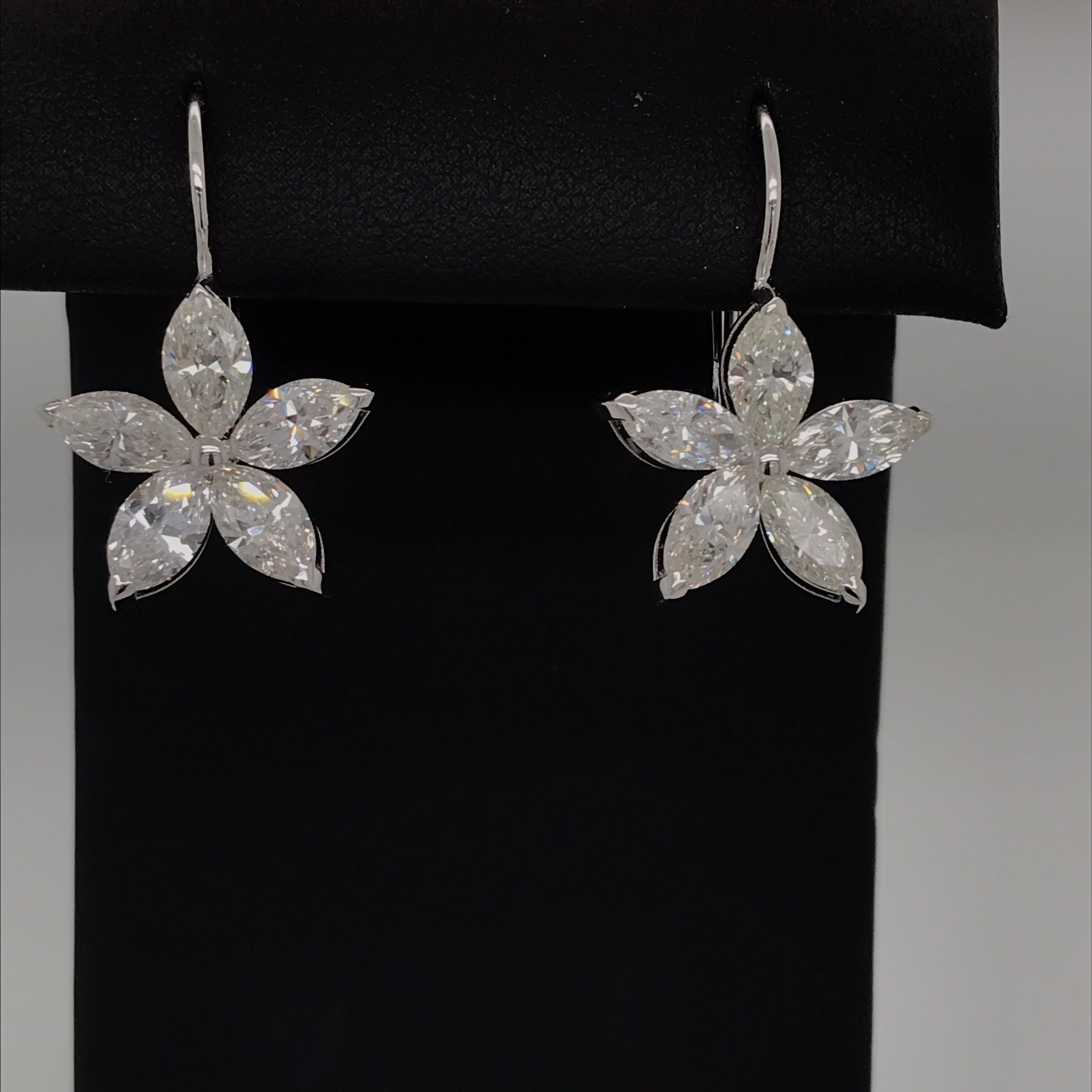 diamond marquise earrings