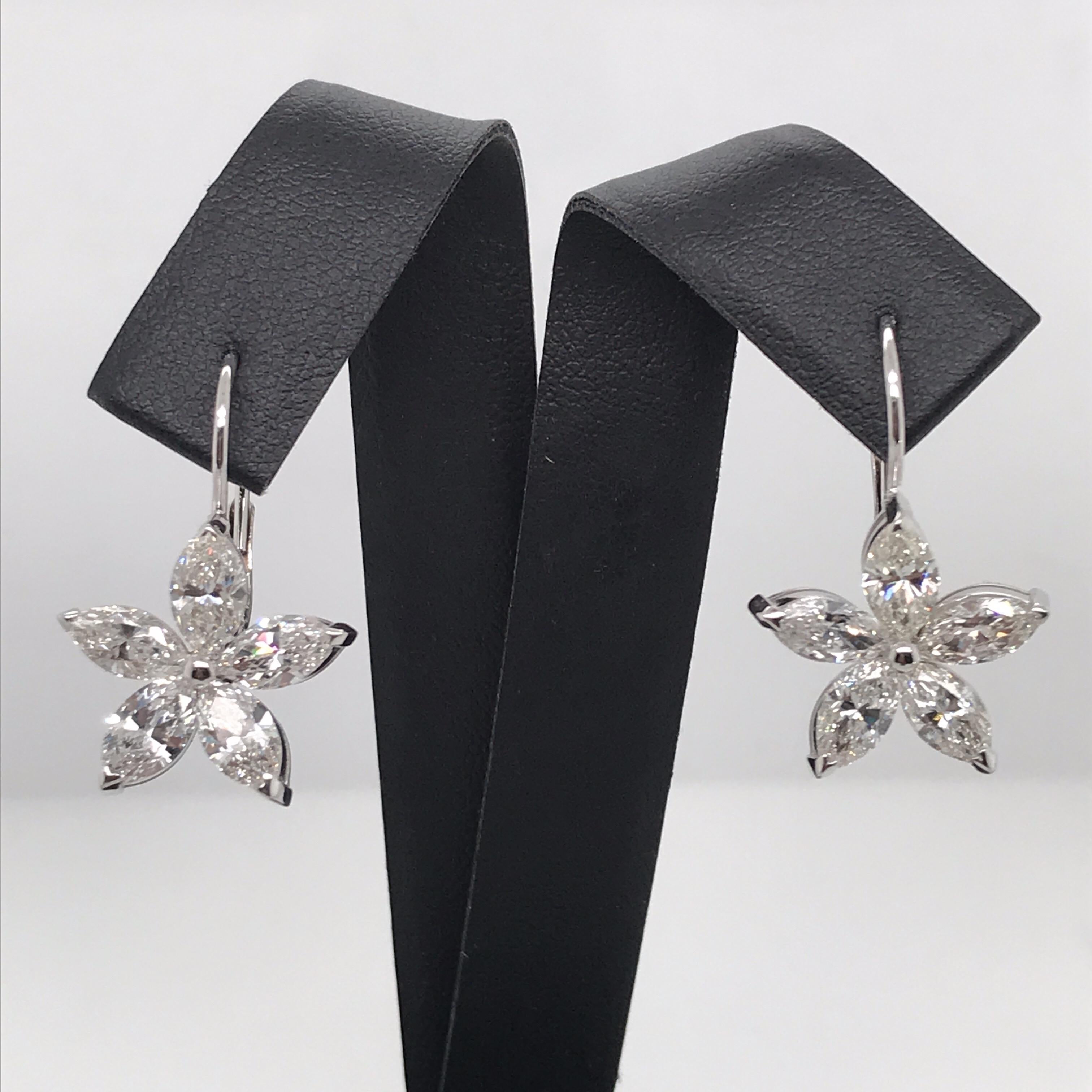 marquise diamond earrings