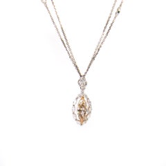 2.73ctw Marquise Diamond Necklace and Pendant