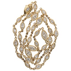 Marquise Diamond Necklace in 18 Karat Gold