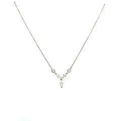 Marquise Diamond Necklace Set with 0.39ct of F/VS in Platinum