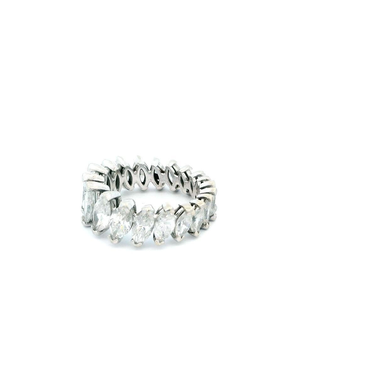 Marquise Cut Marquise Diamond on a Platinum Setting Ring For Sale