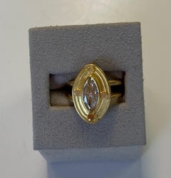 Marquise Diamond Ring in 22 Karat Gold 20 Karat Gold
