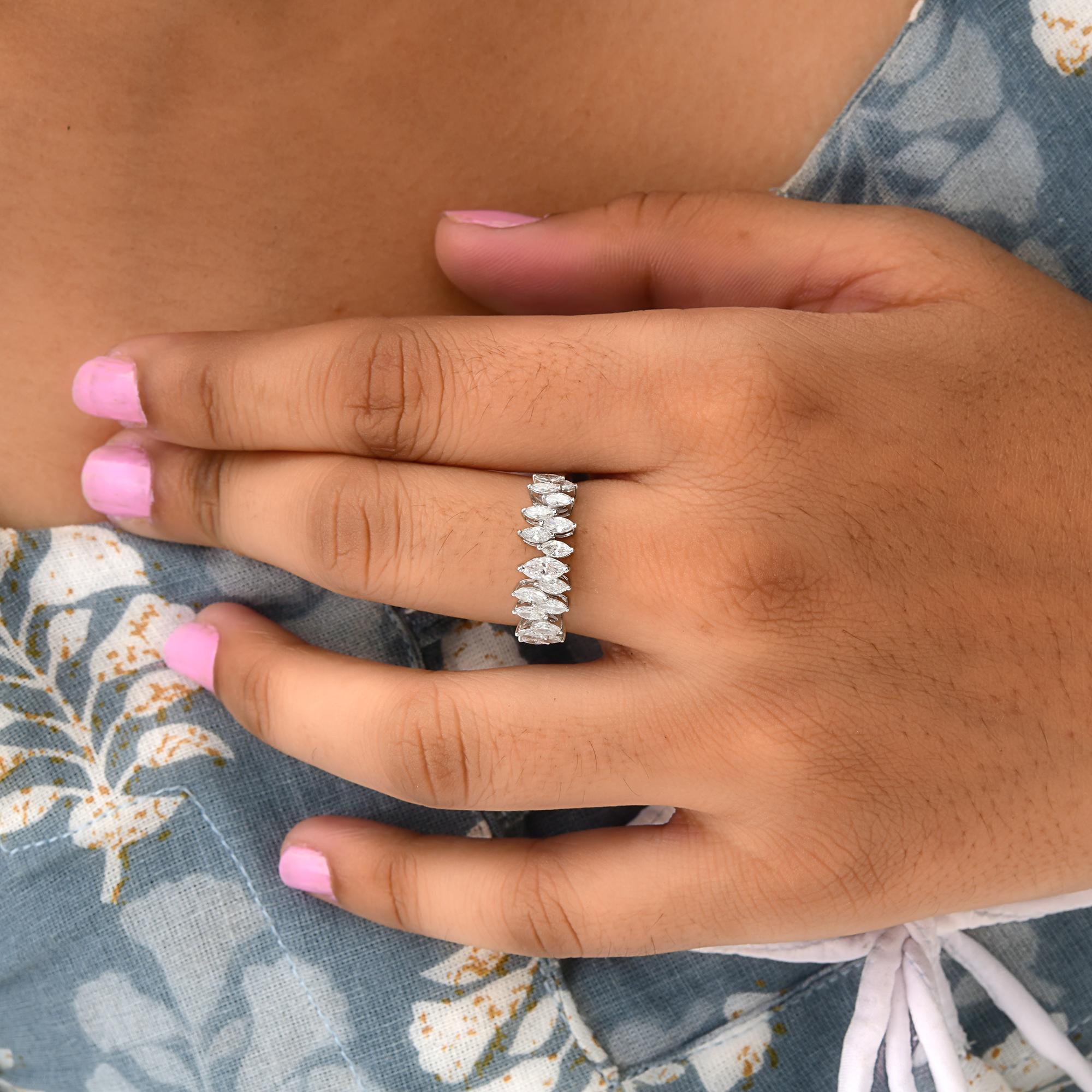 in vendita:  Anello di fidanzamento con diamante marquise SI/H Regalo in oro bianco 18k Tutte le tariffe sono pagate 2