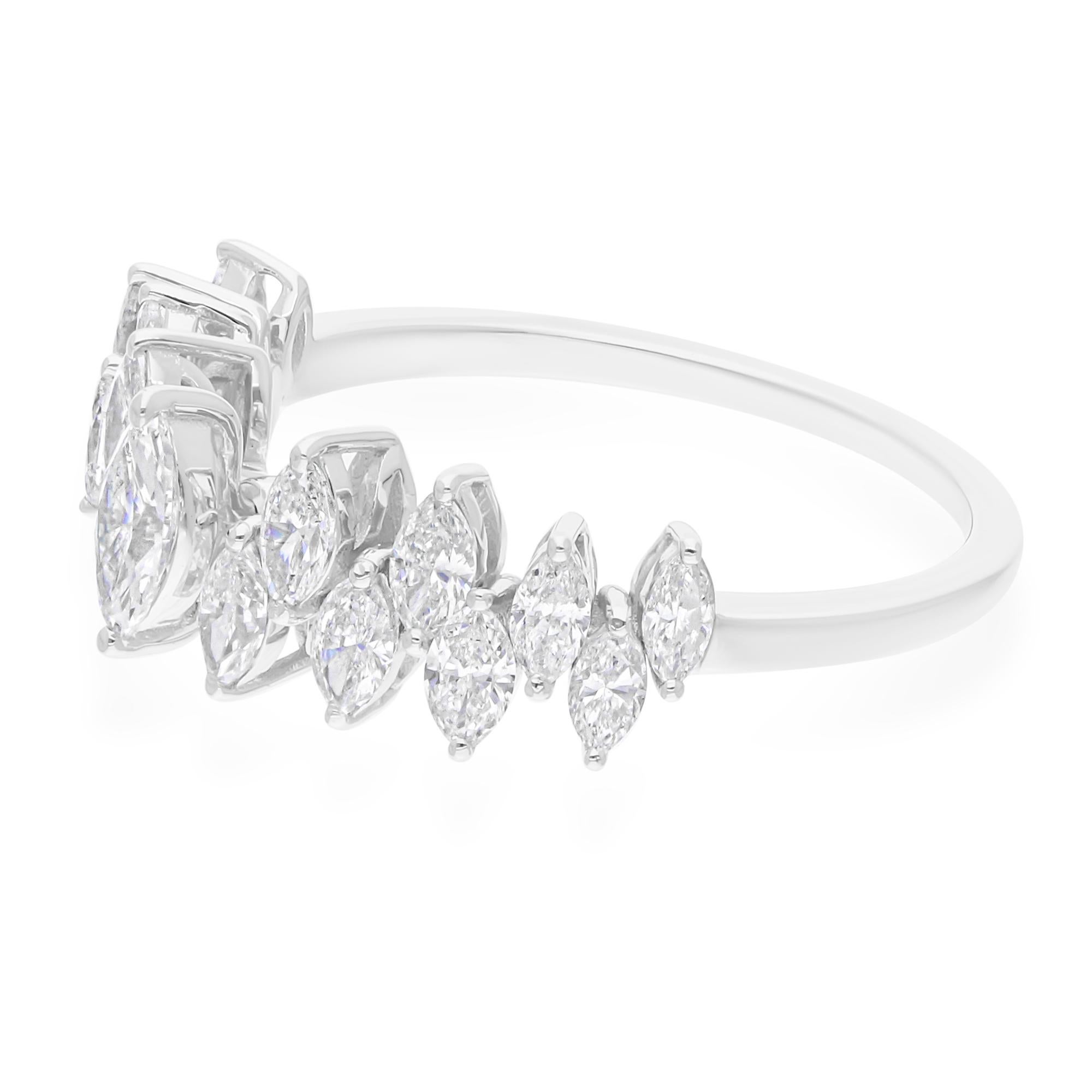 in vendita:  Anello di fidanzamento con diamante marquise SI/H Regalo in oro bianco 18k Tutte le tariffe sono pagate 6