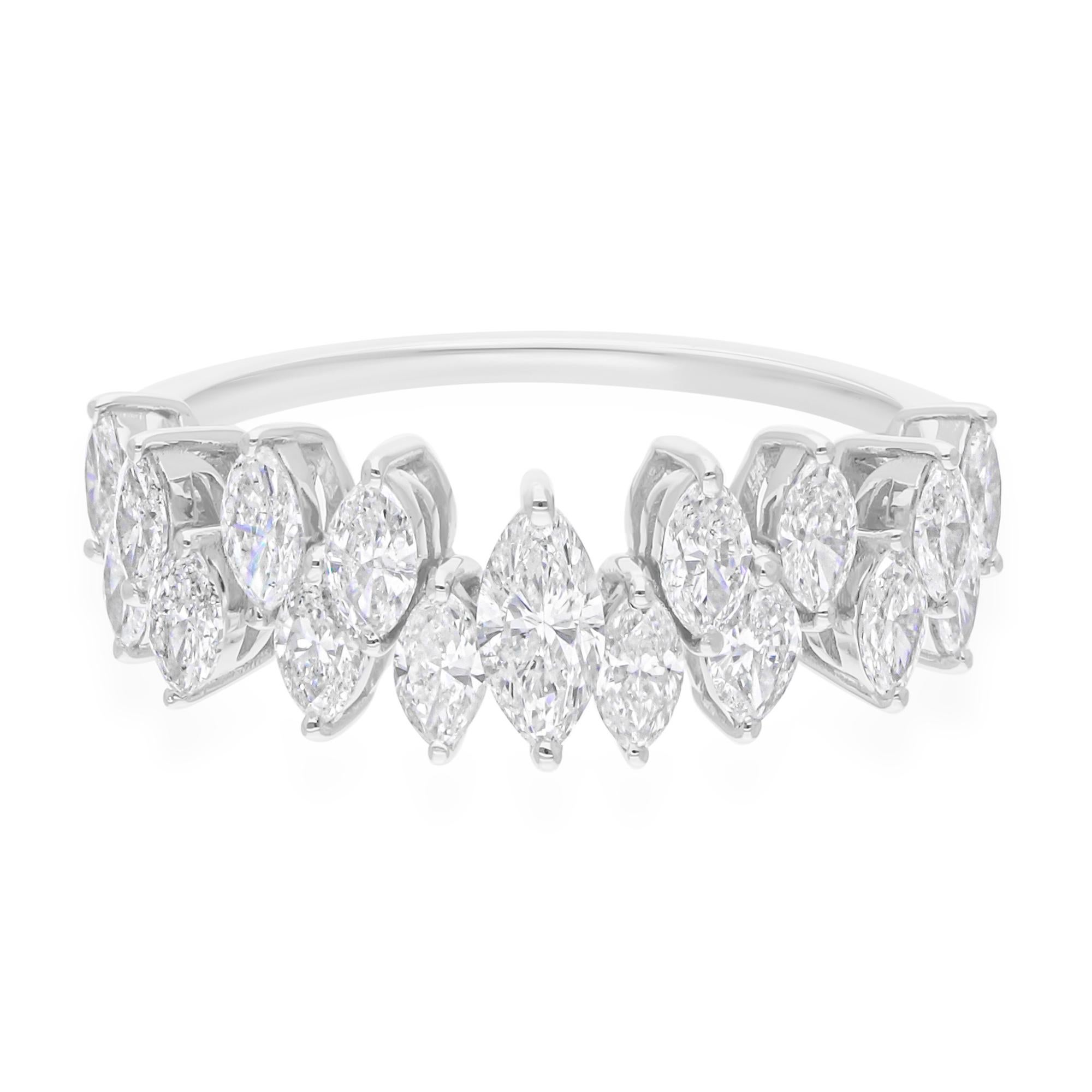 in vendita:  Anello di fidanzamento con diamante marquise SI/H Regalo in oro bianco 18k Tutte le tariffe sono pagate 9