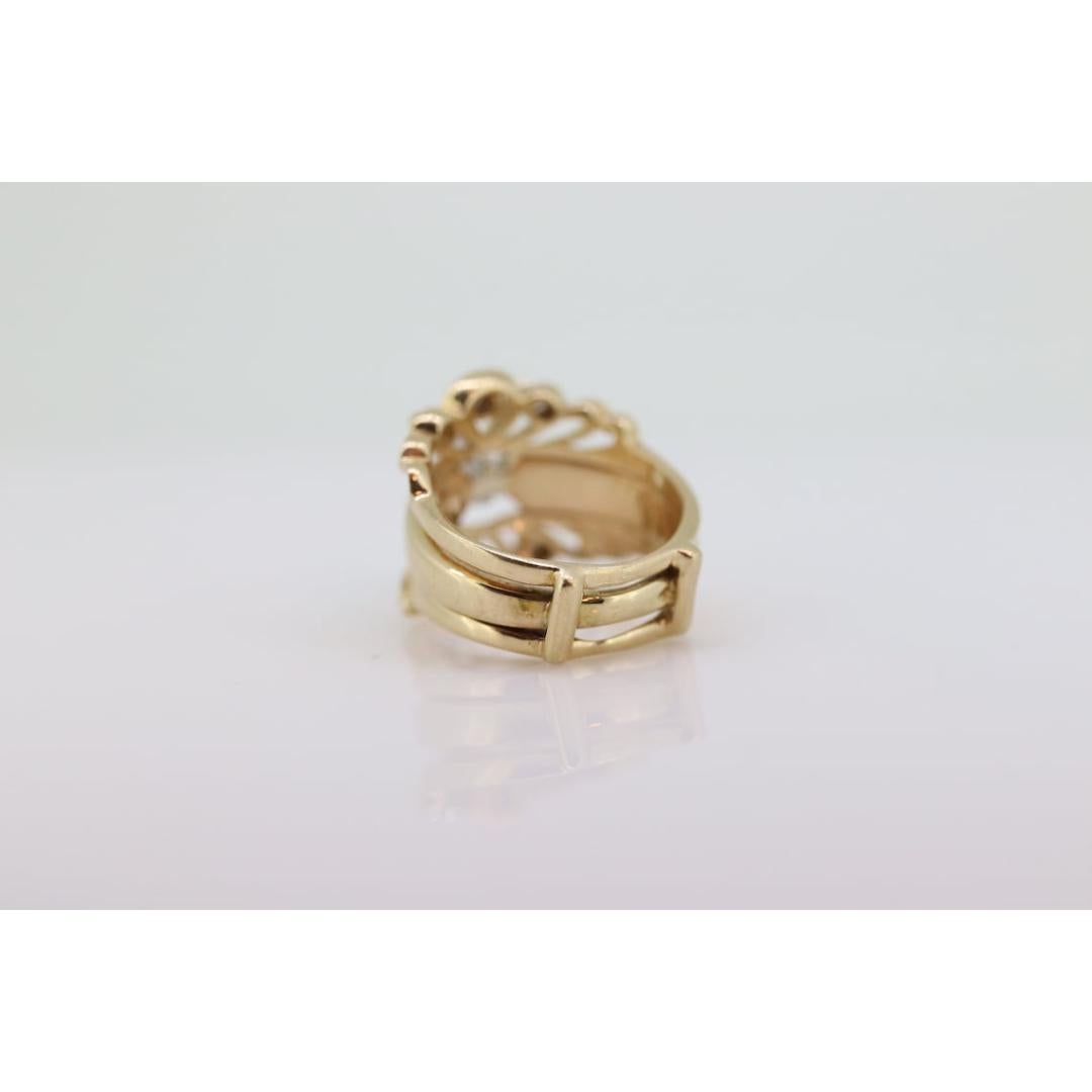 Marquise Diamond Solitaire Ring with Jacket. 14k and 10K Diamond Engagement Ring For Sale 5