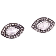 Clous d'oreilles diamant marquise