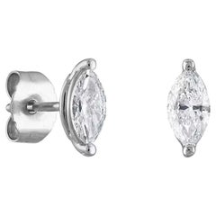 Marquise Diamond Stud Earrings