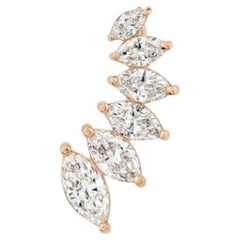 Orecchini Marquise Diamond Vine in oro giallo 18K