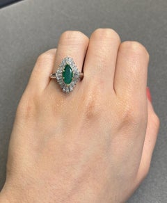 Marquise Emerald Ballerina Ring