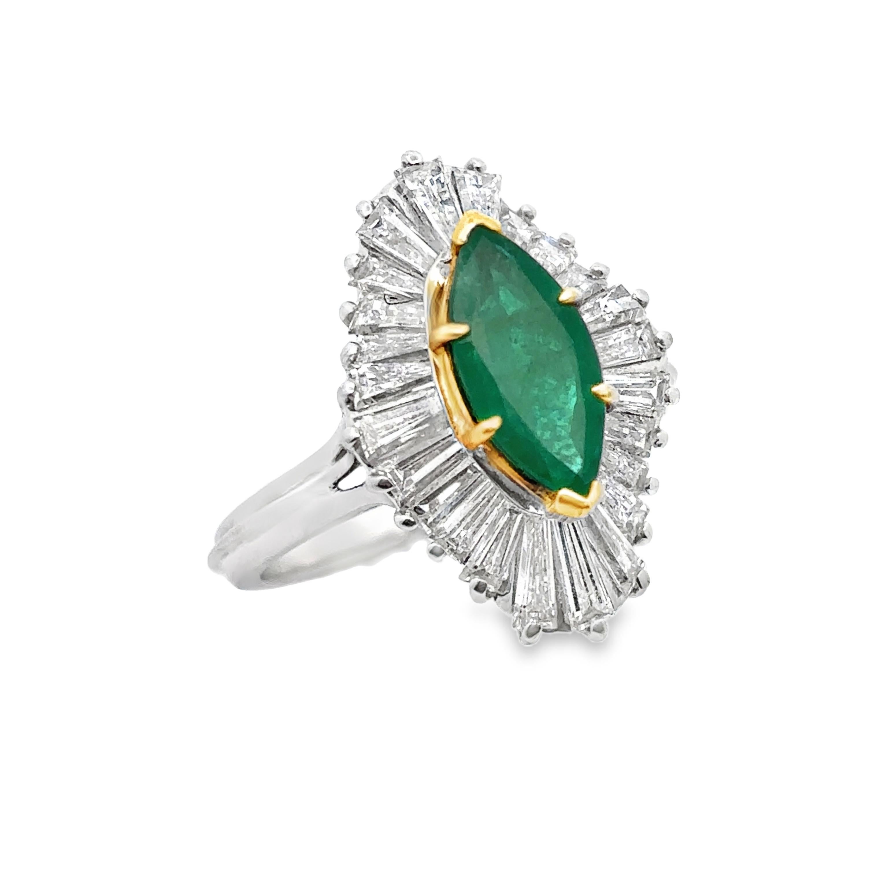 De las mujeres Anillo Bailarina Esmeralda Marquesa en venta