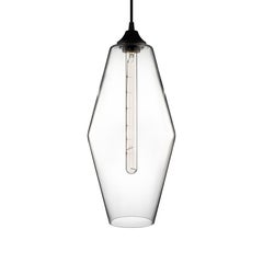 Marquise Grand Crystal Handblown Modern Glass Pendant Light, Made in the USA