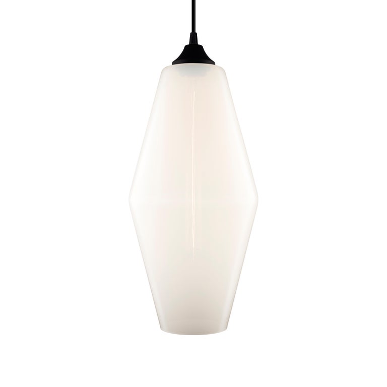 Marquise Grand Opaline Handblown Modern Glass Pendant Light, Made in the  USA For Sale at 1stDibs
