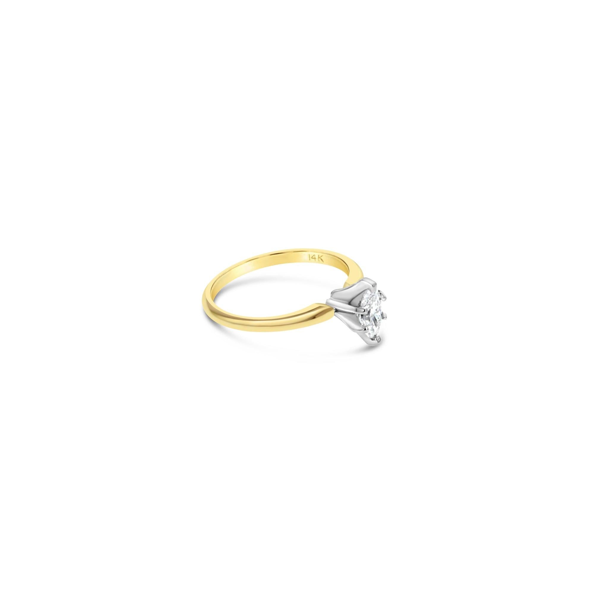 Bague de fiançailles marquise demi-carat avec solitaire en diamant Neuf - En vente à Sugar Land, TX
