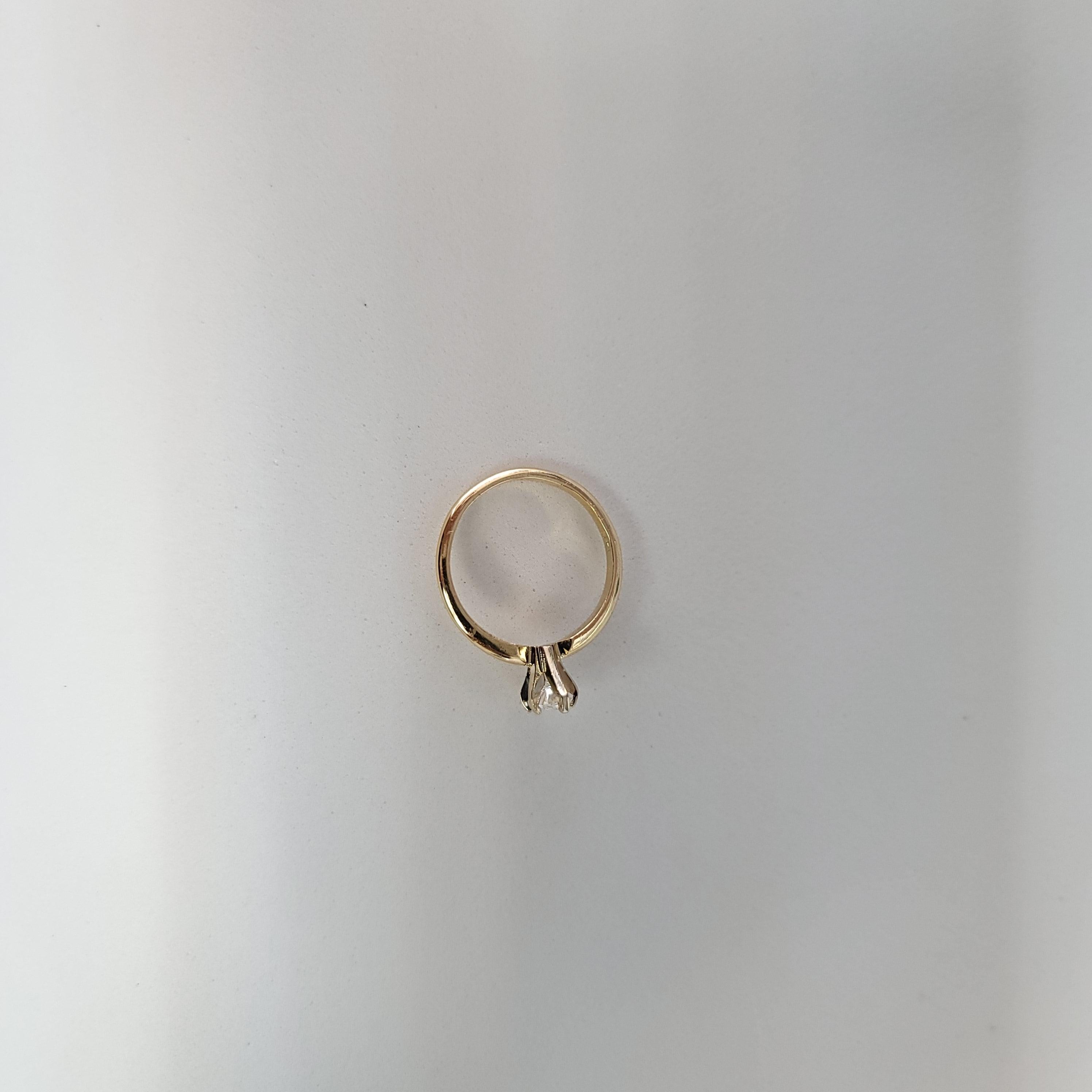 Bague de fiançailles marquise demi-carat avec solitaire en diamant Pour femmes en vente