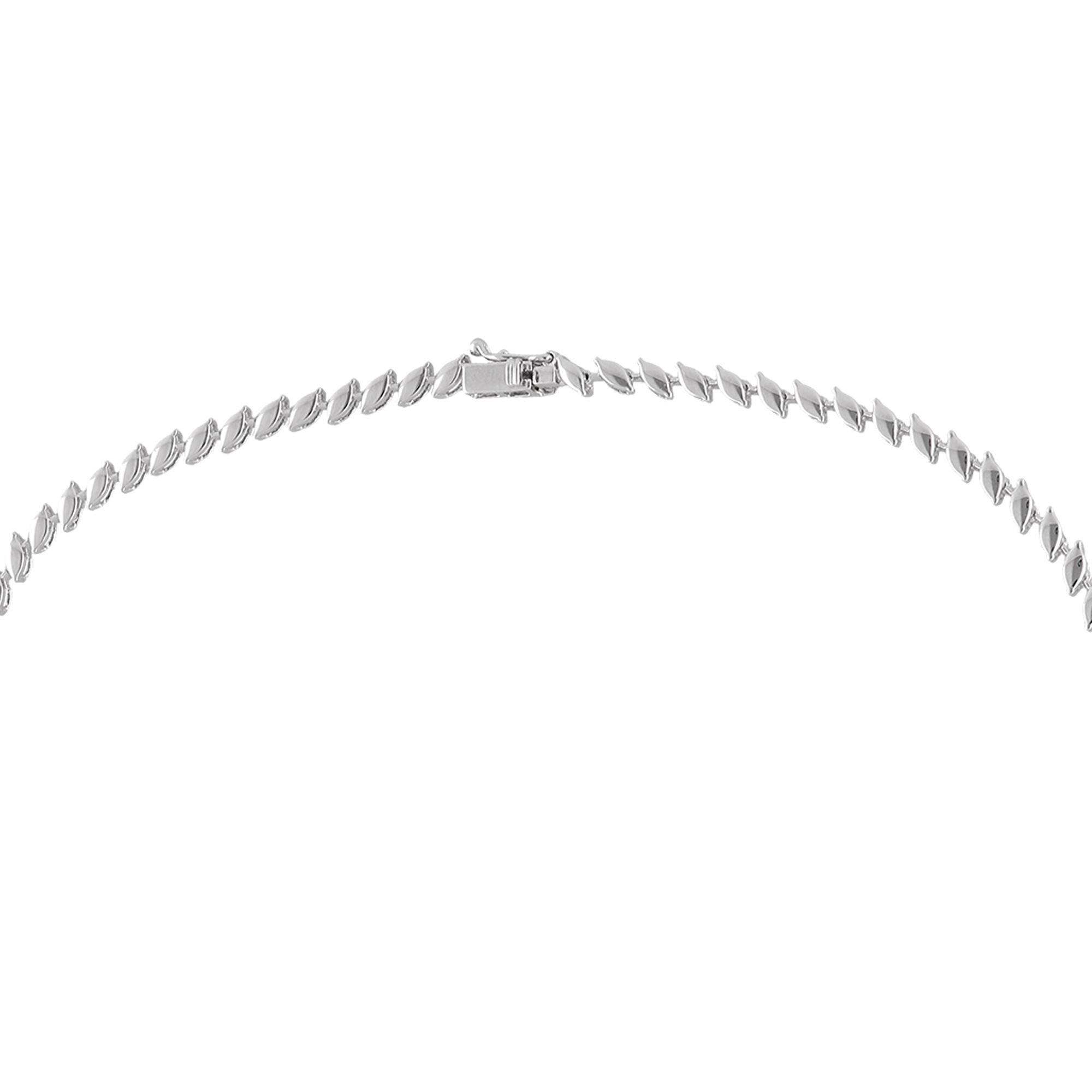 Women's Marquise & Pear Diamond Lariat Necklace 14 Karat White Gold Handmade Jewelry For Sale