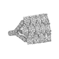 Marquise and Pear Diamond Ring '5.79 Carat'