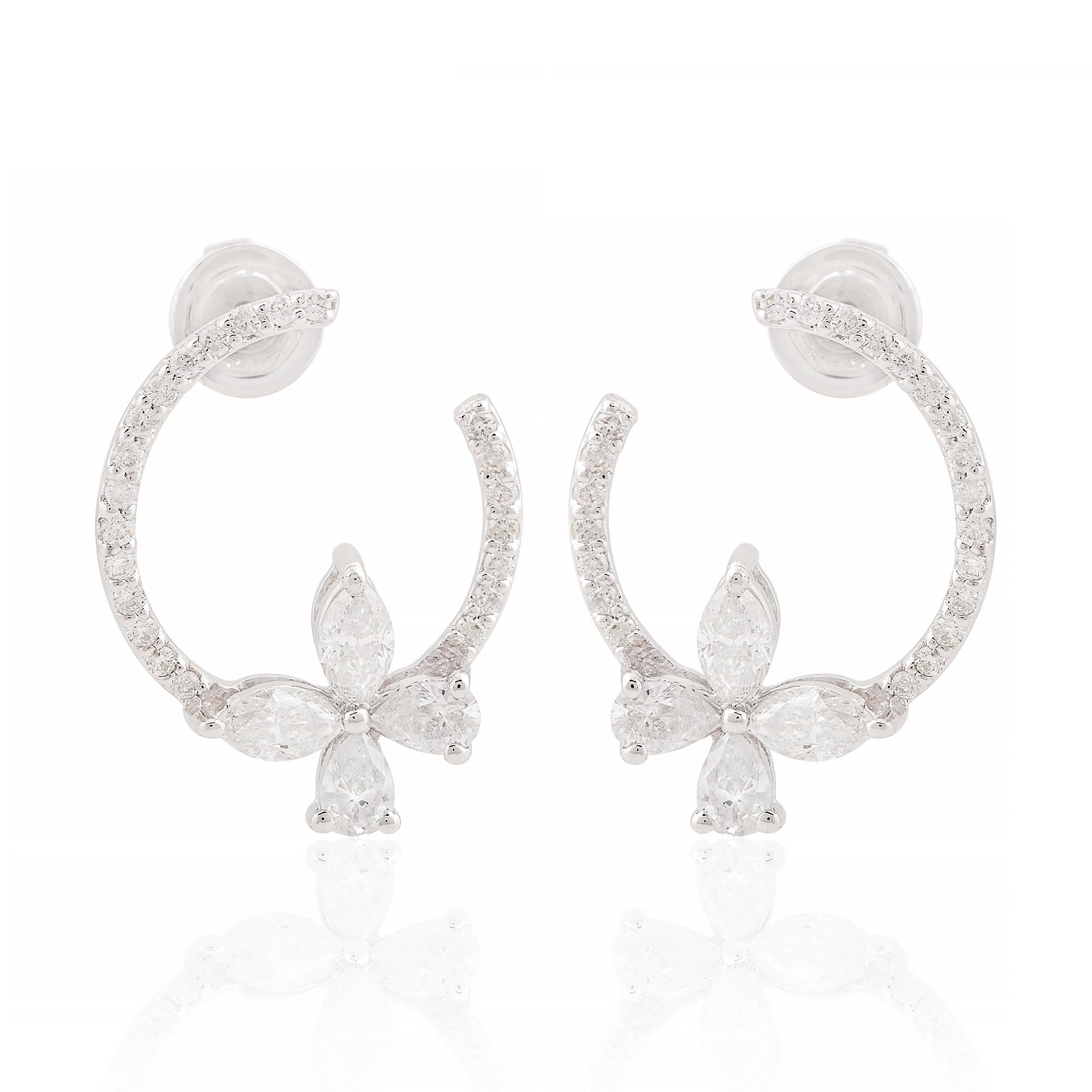 Codice articolo :- SEE-1468C
Peso lordo: 3.42 gm
Oro bianco massiccio 18k Peso :- 3,19 gm
Peso del diamante naturale :- 1,15 carati  (DIAMANTE DI PUREZZA MEDIA SI1-SI2 E COLORE H-I)
Dimensioni degli orecchini :- 18x13 mm circa.

Regalo di