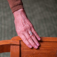 Marquise Ring with Old Cut Diamonds