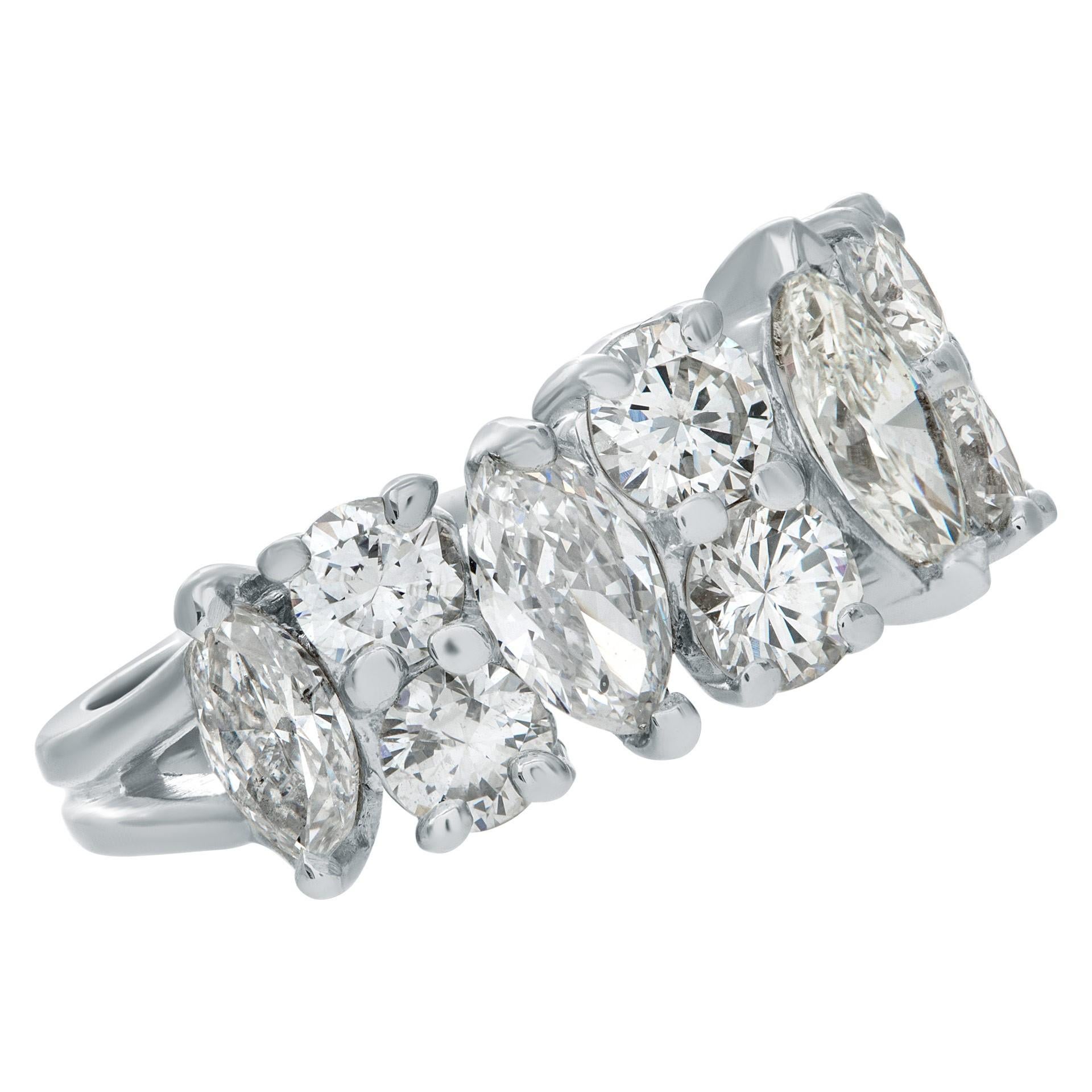 marquise cut wedding ring set