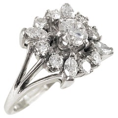 Marquise Round Diamond Ring