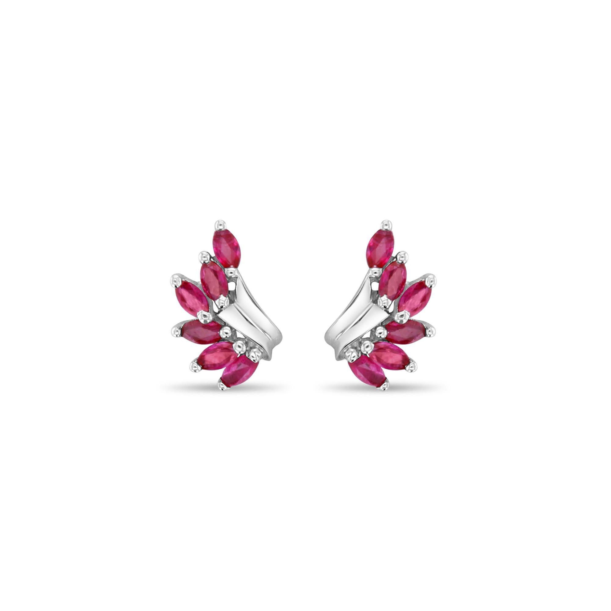 ♥ Product Summary ♥

Main Stone: Ruby
Approx. Carat Weight: 1.57cttw
Stone Cut: Marquise
Material: 14k White Gold
Dimensions: 14MM x 9MM
Backing: Butterfly 

Gemstones are Natural. Not enhanced, simulated or lab created.