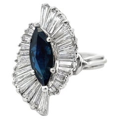 Bague ballerine saphir marquise