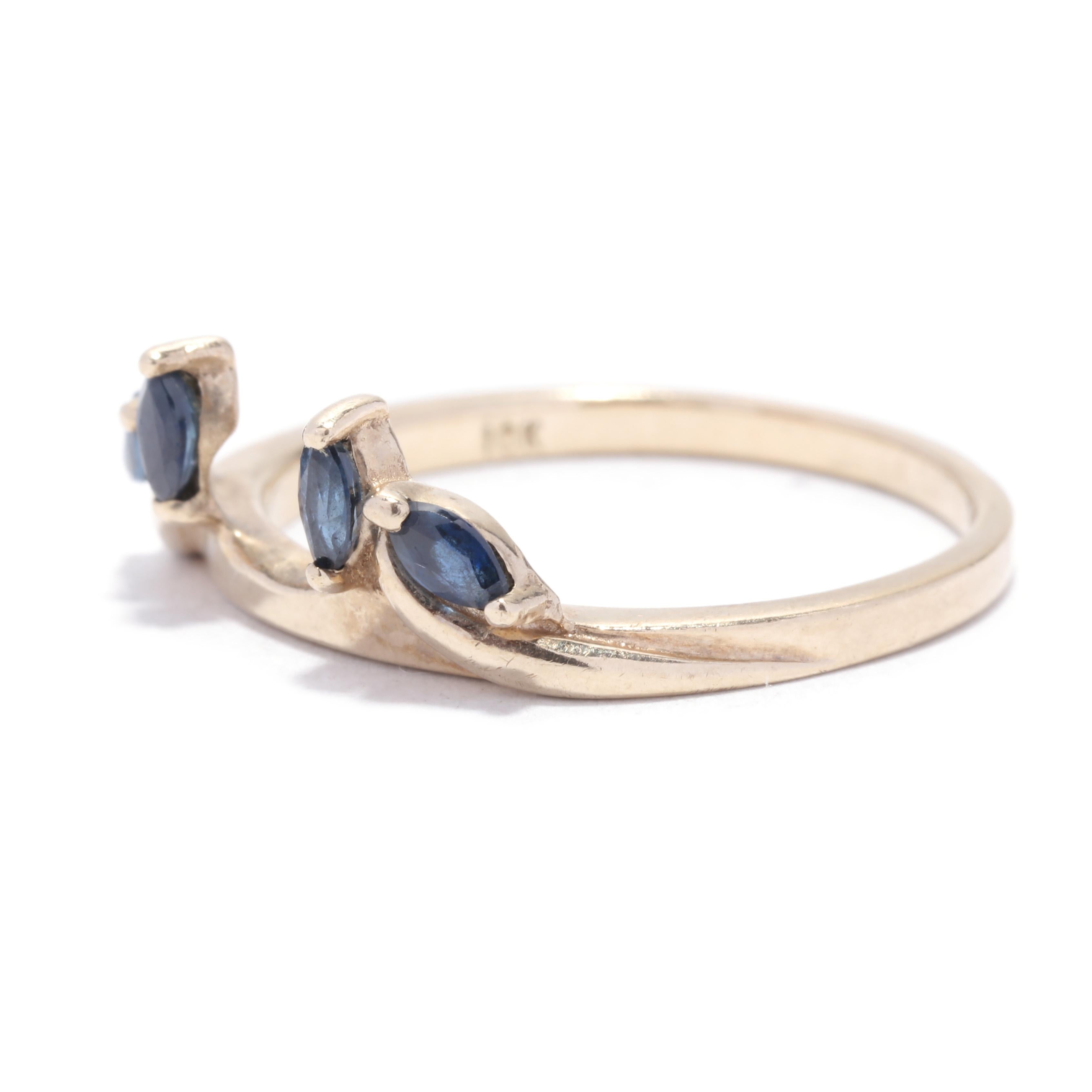 sapphire stacking ring