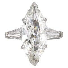 Marquise Shape Diamond Ring, circa 1950