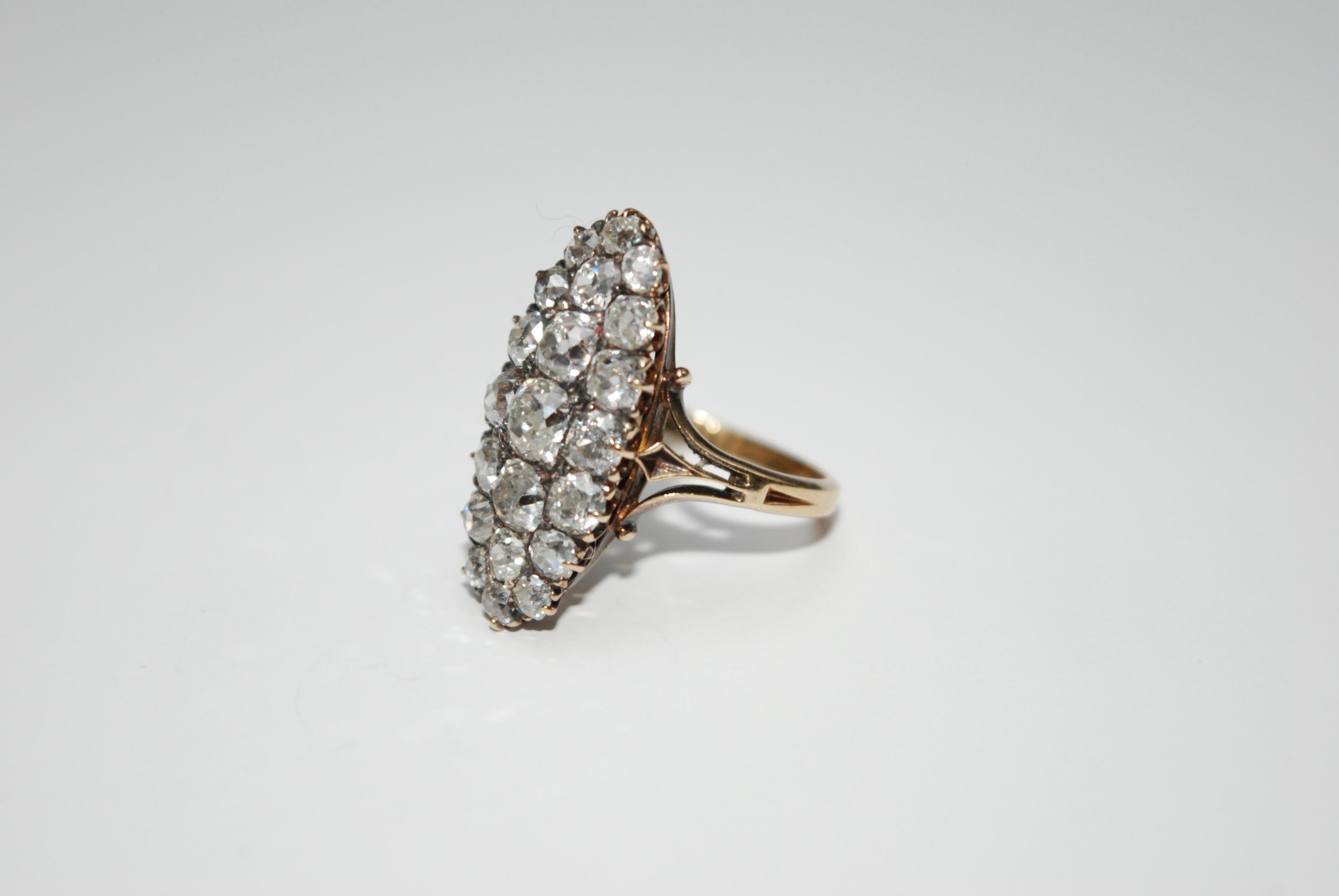 Marquise Diamantring, spätes 19. Jahrhundert 1