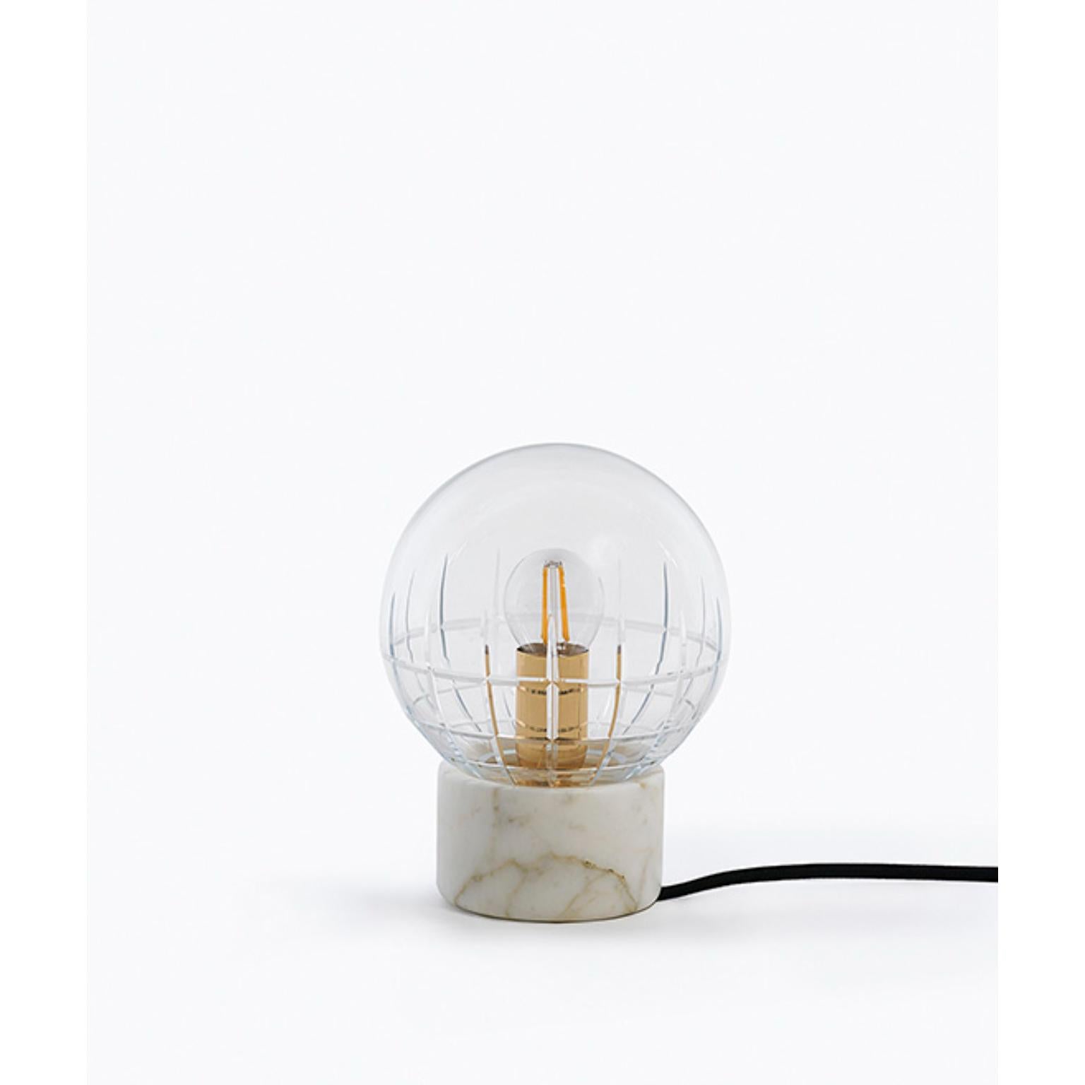 Marquise Tumbler Small Table Lamp by MM Lampadari
Dimensions: Ø 17 x H 22,7 cm. 
Materials: Metal and crystal-blown glass.

Available in two different sizes. All our lamps can be wired according to each country. If sold to the USA it will be wired