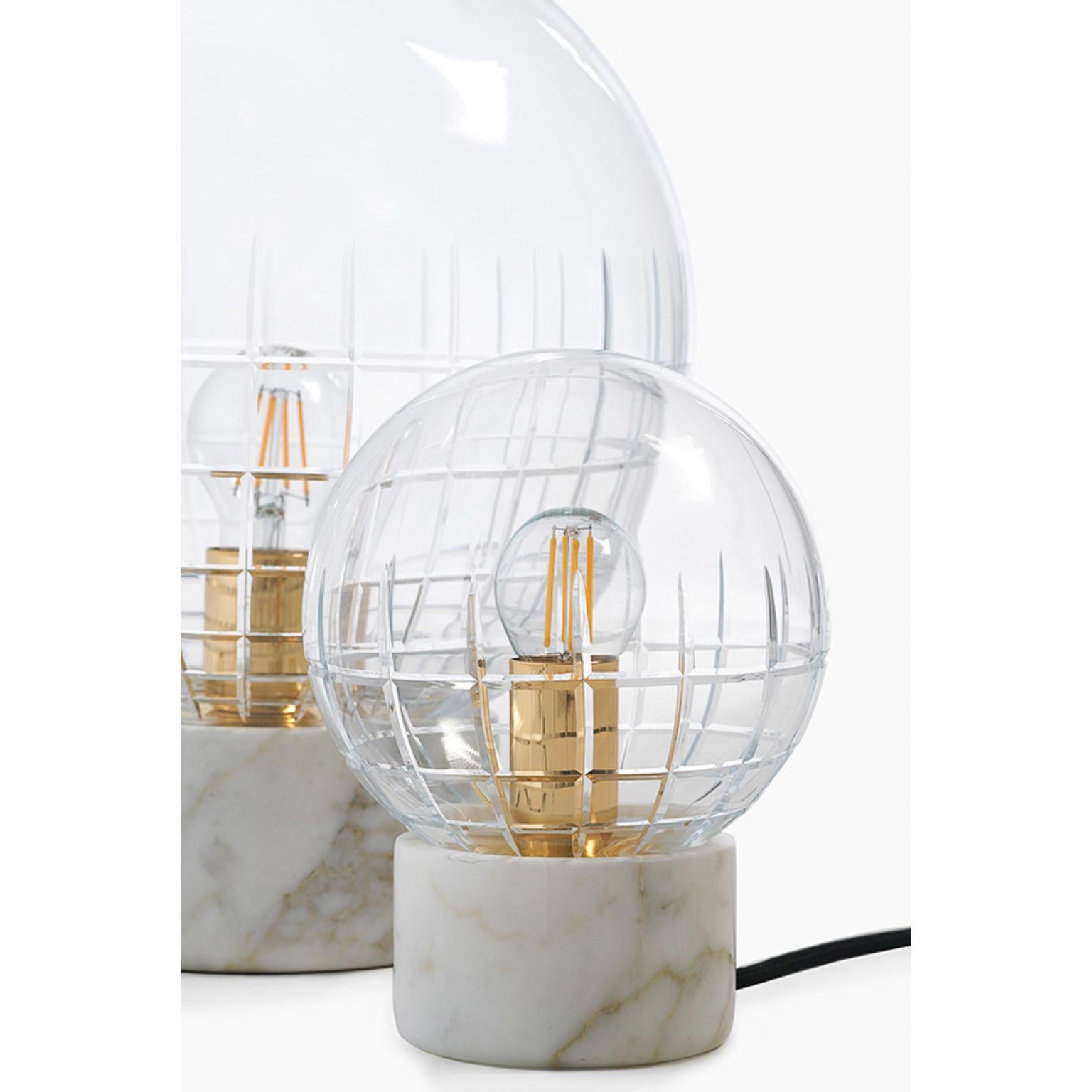 Italian Marquise Tumbler Small Table Lamp by MM Lampadari For Sale