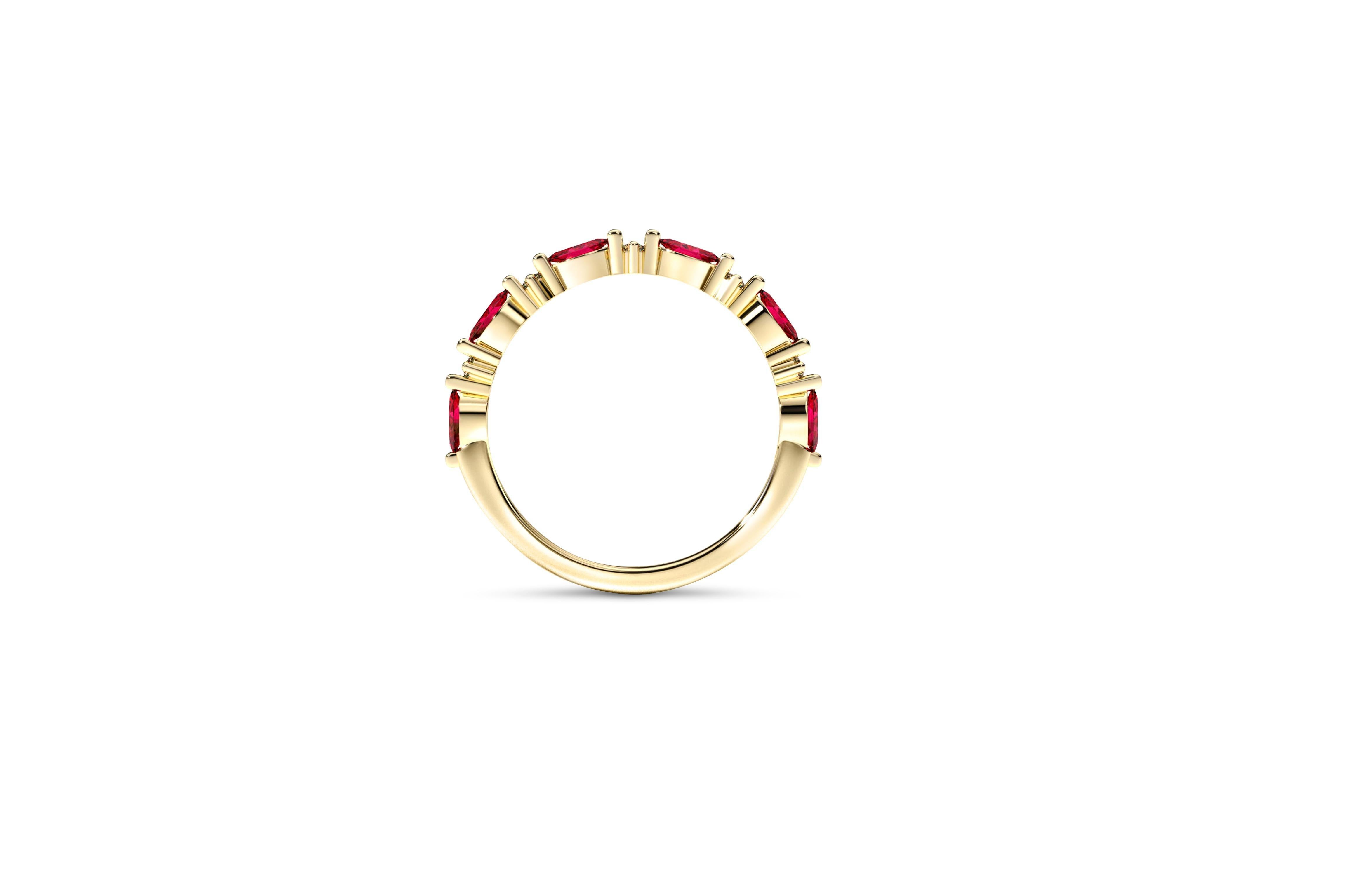 Marquise Cut Marquise Wedding 14k gold ring.