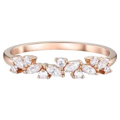Anello Marquise Wedding in oro 14k