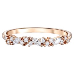 Boda marquesa Anillo de oro de 14k