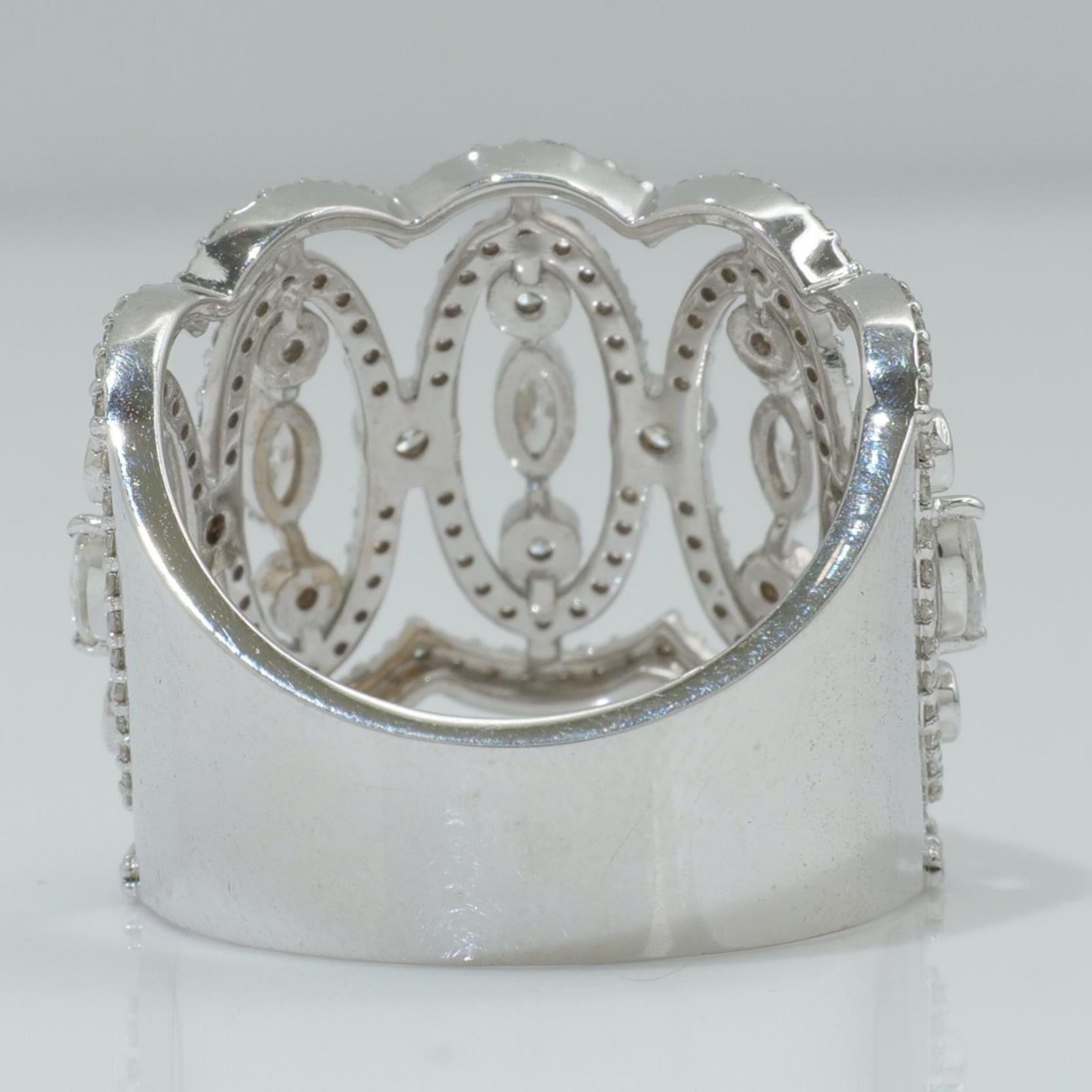 Donna Anello con diamante largo Marquise in oro massiccio 14k (certificato) in vendita