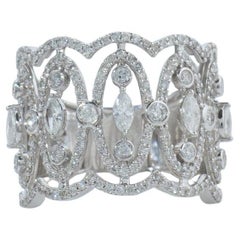 Anello con diamante largo Marquise in oro massiccio 14k (certificato)