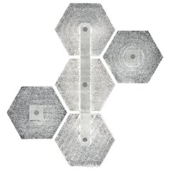 Marrakech 7368/B Applique murale en verre avec finition blanche:: de Barovier&Toso